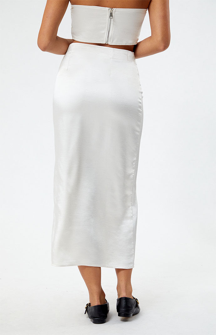 The Met x PacSun Satin Midi Skirt | Pacsun