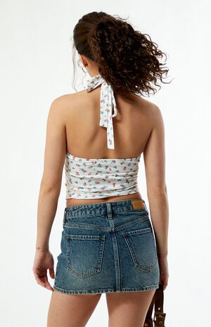 Floral Chrissy Halter Tank Top image number 6