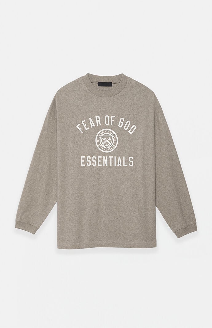 Fear of God Heather Grey University Long Sleeve T-Shirt