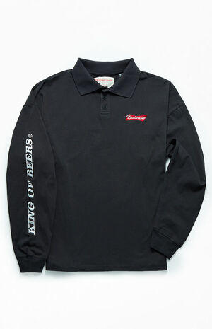 By PacSun King of Beers Long Sleeve Polo Shirt image number 3