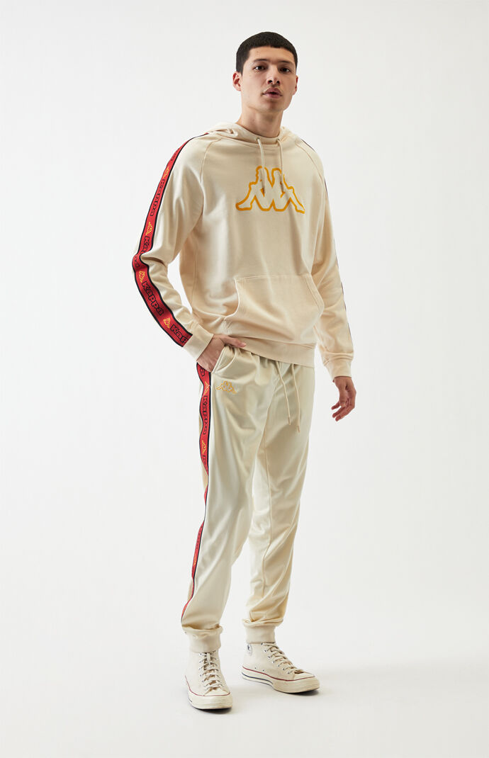 Beige Logo Tape Alic 2 Track Pants