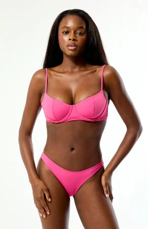 Magenta Rae High Cut Bikini Bottom image number 3