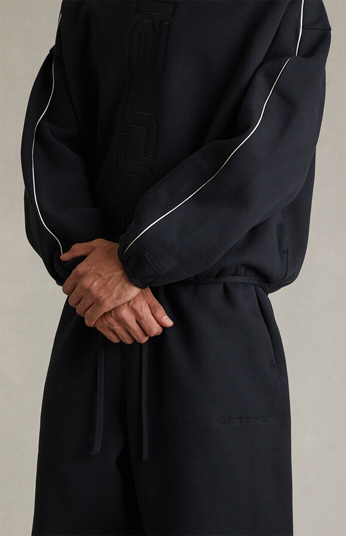 新品未使用 fear of god ドライバーズニット Sサイズ Fear of God ESSENTIALS Vintage Black Active Trace Modern Crew Neck