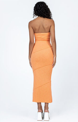 Orange Oscar Midi Dress image number 4