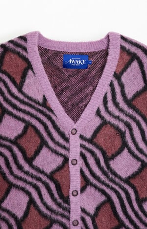 Wavy Jacquard Mohair Cardigan image number 2