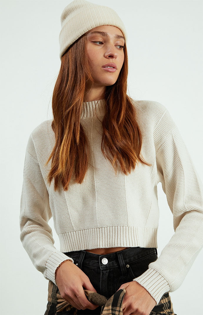 Chunky mock neck sweater hot sale
