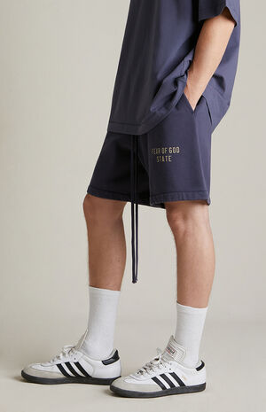 Marine Heavy Fleece Soccer Sweat Shorts image number 4