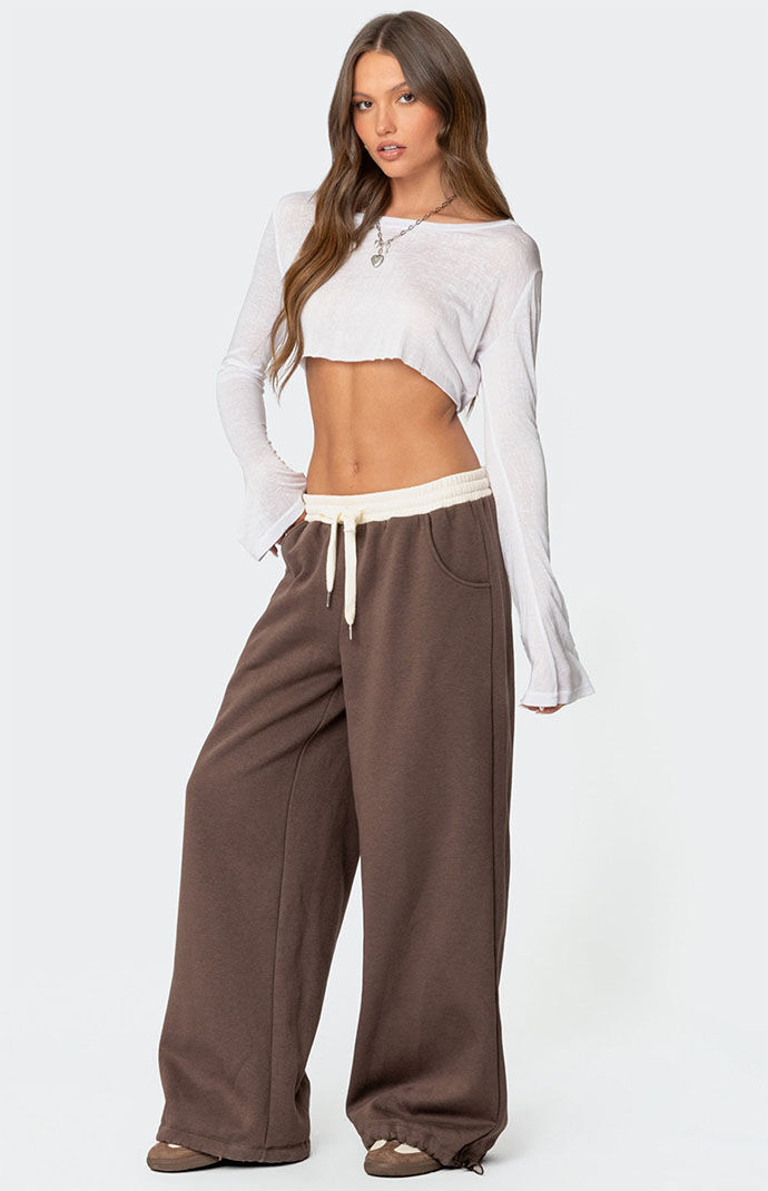 み*お様 kishidamiki loose sweat trousers Edikted Mikki Wide Leg Sweatpants | PacSun