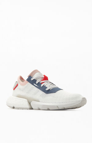White & Grey POD-S3.1 Shoes image number 1