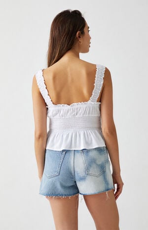 Lace-Up Babydoll Top image number 4