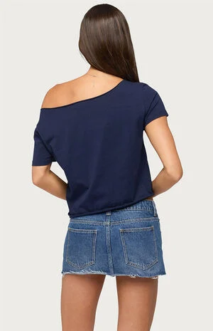 USA Babe Off-The-Shoulder T-Shirt image number 3