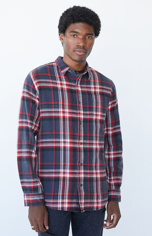 Plaid Classic Long Sleeve Button Up Shirt Plaid Classic Long Sleeve Button Up Shirt image number null