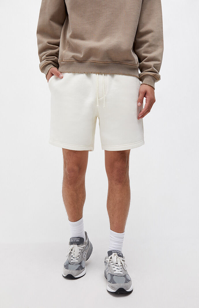 Pacsun white heather hotsell fleece volley shorts