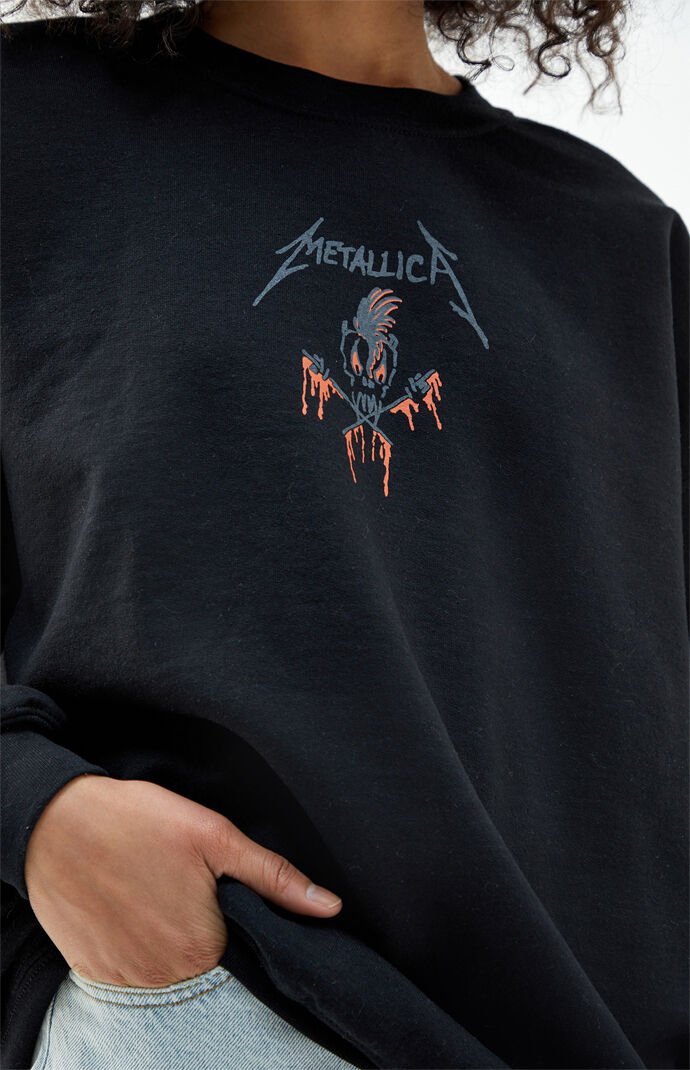 pull and bear metallica sweatshirt