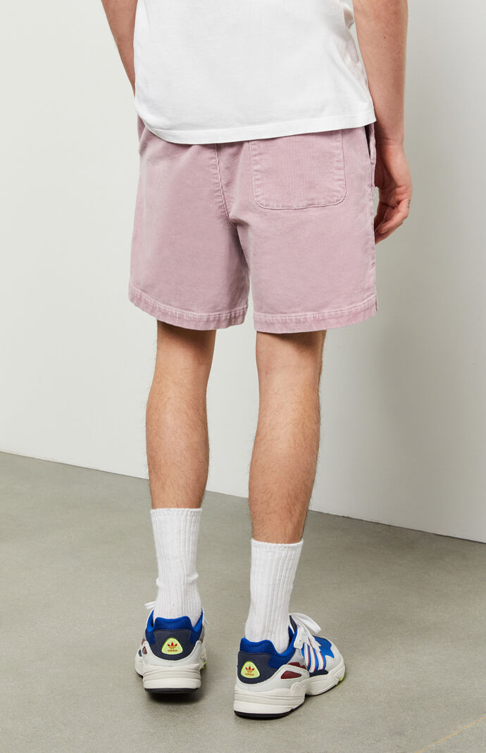 Mauve Corduroy Volley Shorts