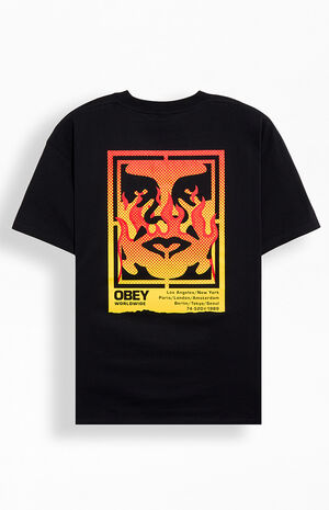 Icon Stencil Flame T-Shirt image number 1