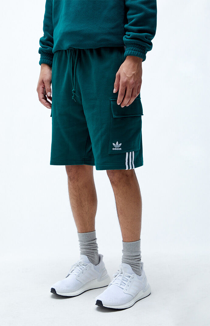 adidas 3 Stripe Originals Cargo Sweat Shorts PacSun
