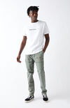 Utility Green Front Pocket Slim Cargo Pants Utility Green Front Pocket Slim Cargo Pants image number null