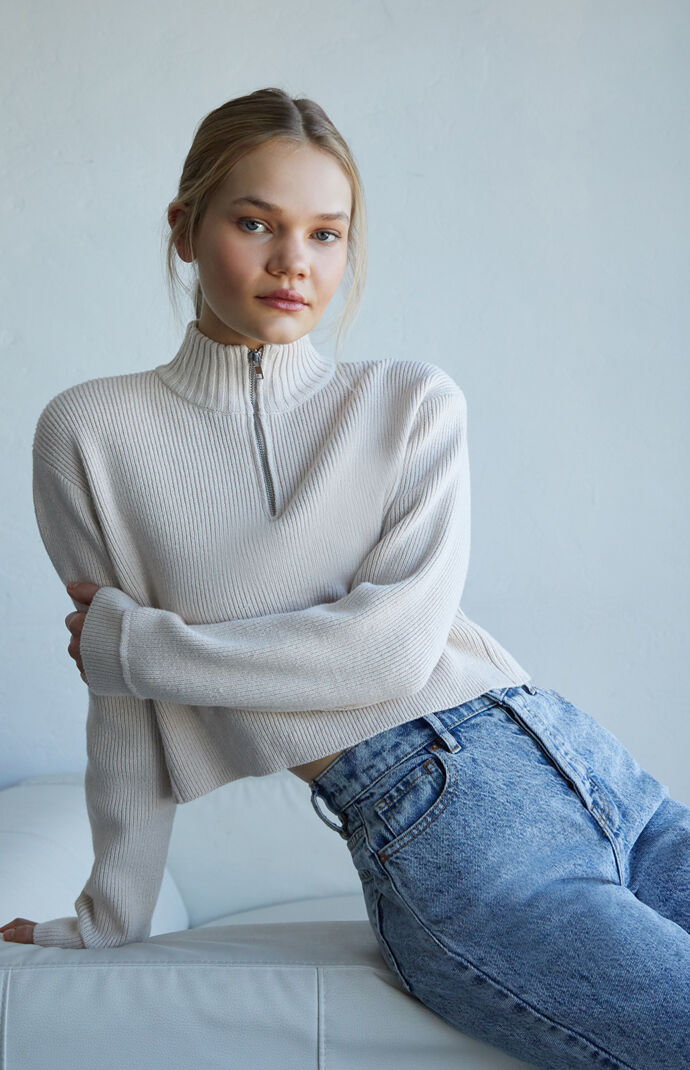 Pepper Zip Up Sweater