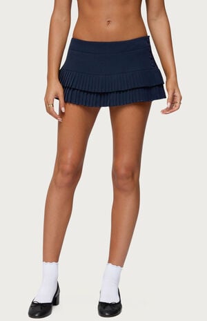 Double Pleated Mini Skort image number 1