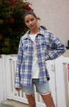 Plaid Oversized Shacket Plaid Oversized Shacket image number null