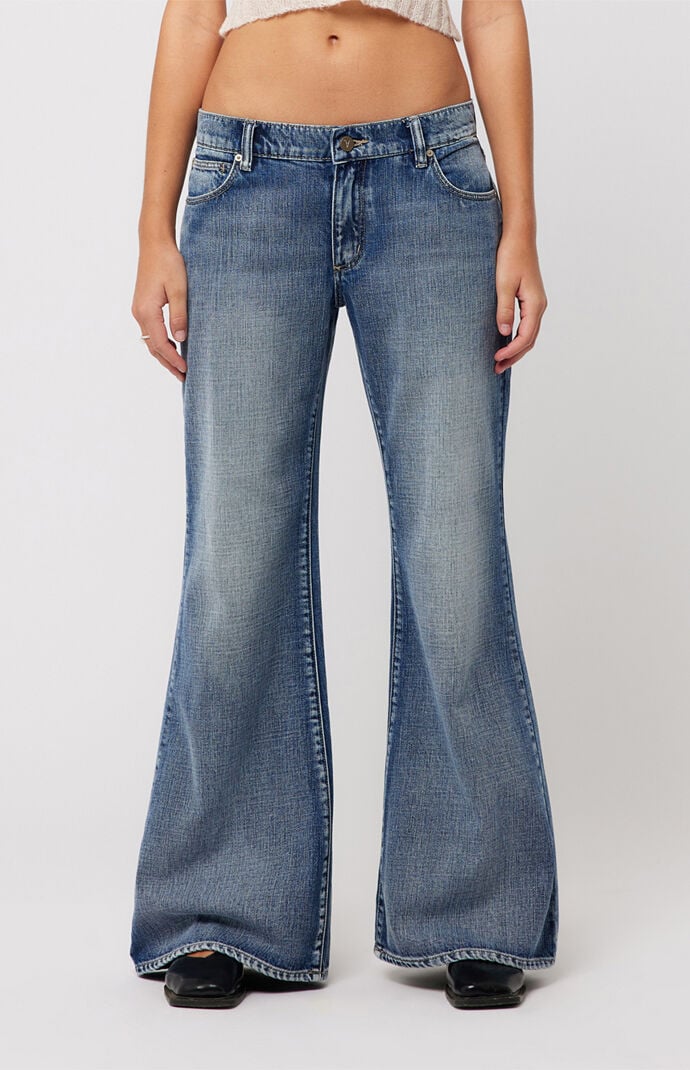 ABRAND Keira 99 Low Rise Baggy Flare Jeans | PacSun