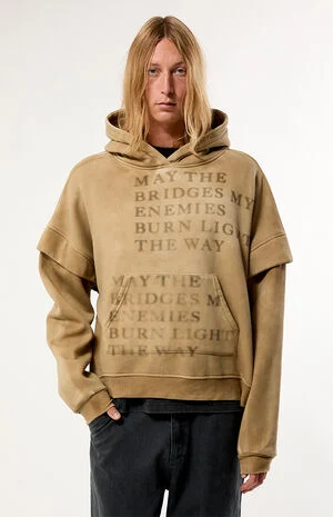 Layered Muscle Fleece Hoodie image number 1