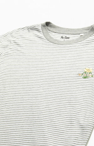 Trippy Stripe Embroidered T-Shirt image number 2