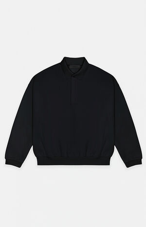 Jet Black Polo Sweatshirt image number 6