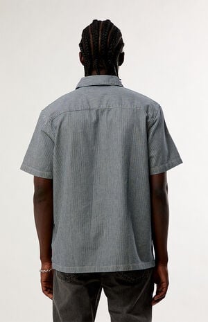 Striped Worker Short Sleeve Shirt image number 3