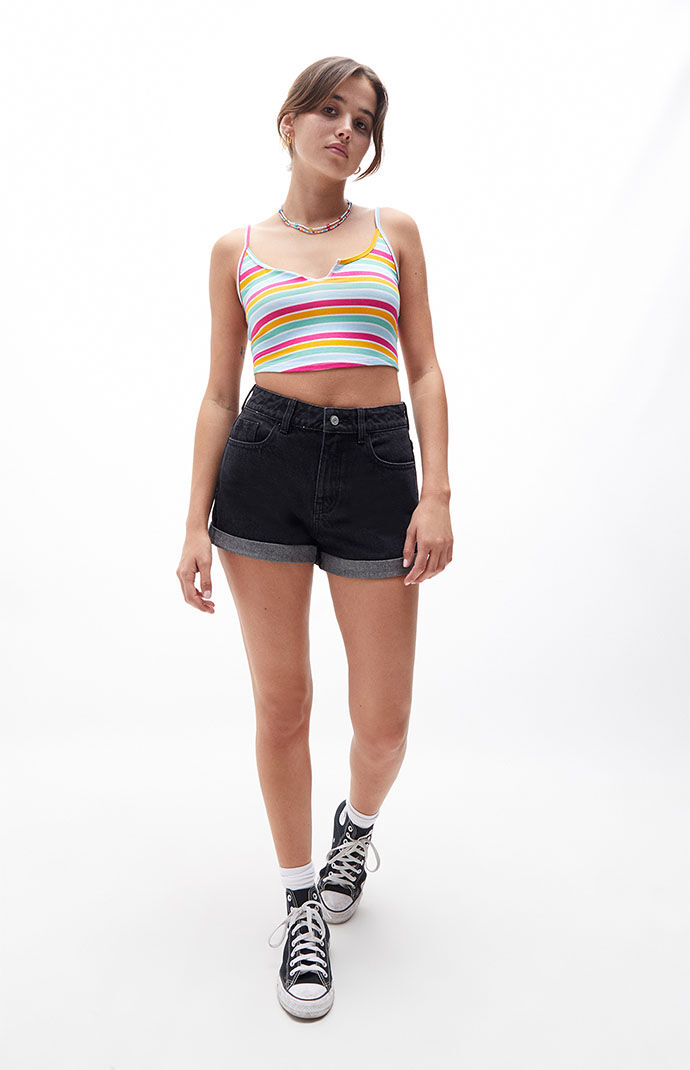 Pacsun black mom shorts discount