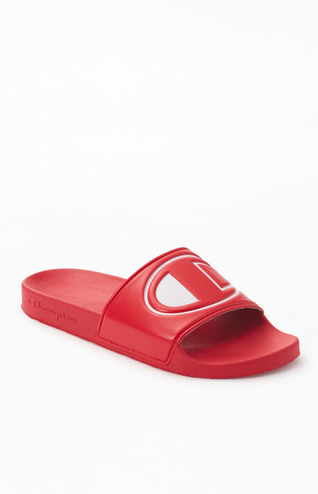 Red IPO Slide Sandals