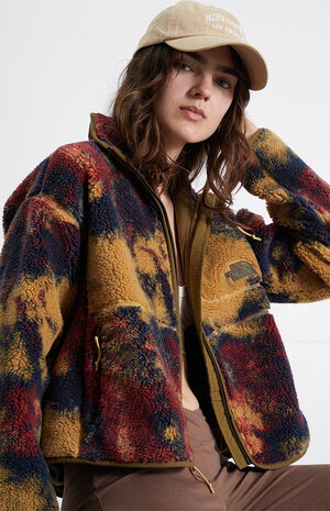 jacquard fleece blouson