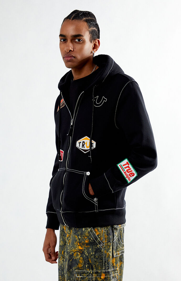 True Religion Big T Full Zip Hoodie | PacSun