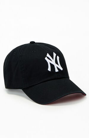 Black NY Yankees Dad Hat image number 1