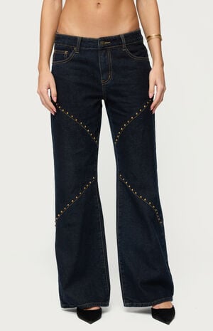 Charla Stud Low Rise Baggy Jeans image number 1