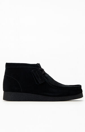 Black Suede Wallabee Evo Shoes image number 1