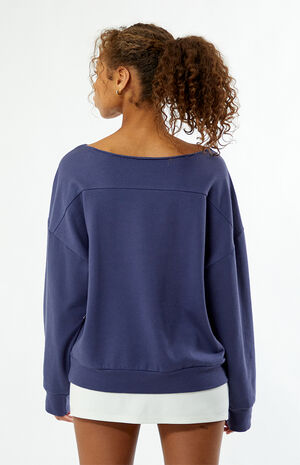 Athletics New England off-The-Shoulder Sweatshirt image number 4
