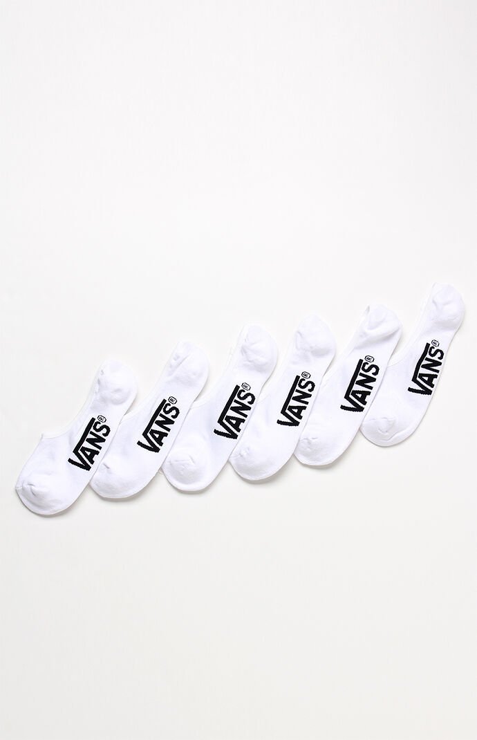 Three Pack Classic White Super No-Show Socks