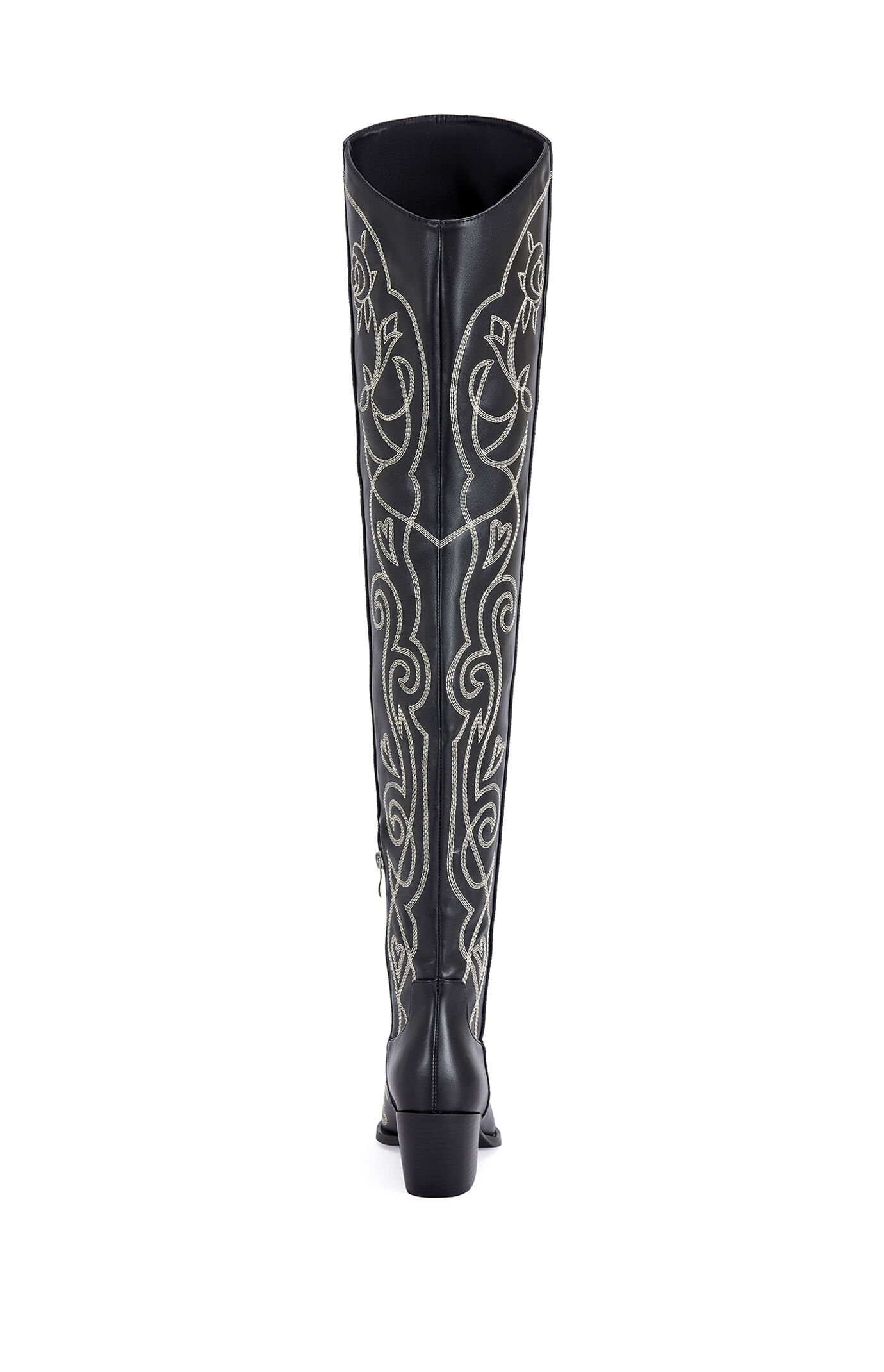 AZALEA WANG Women's Kess Over The Knee Western Boots