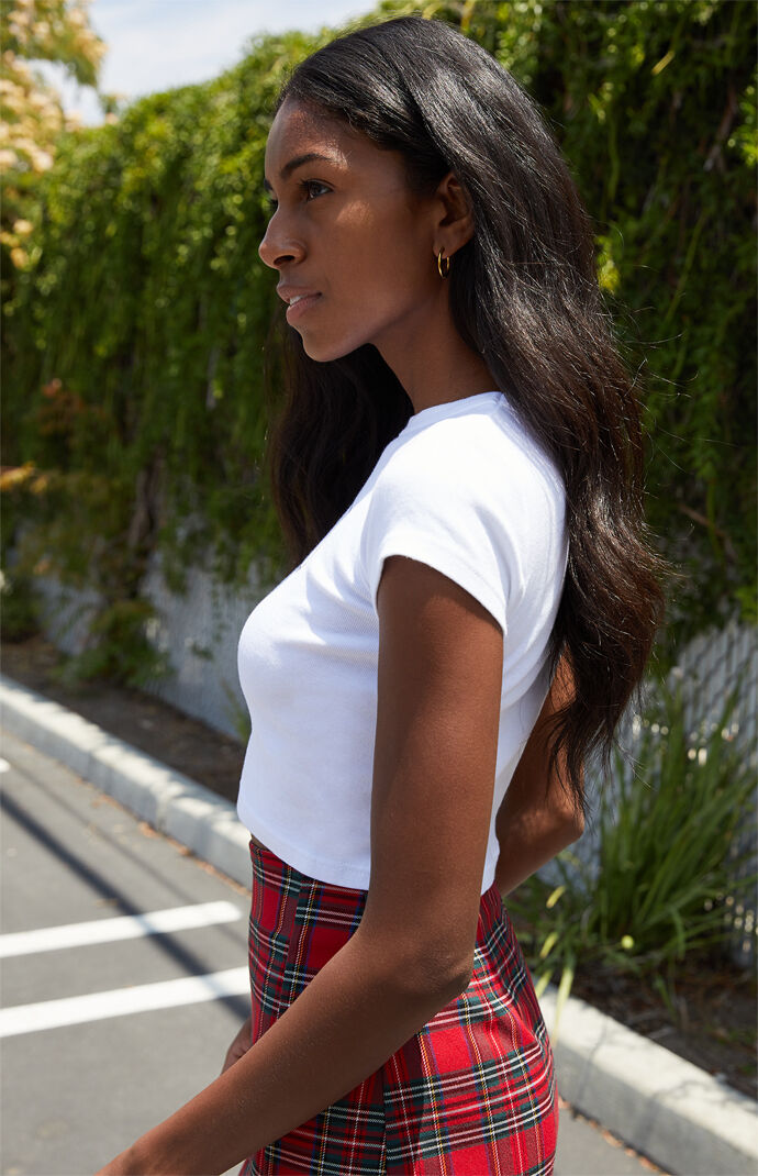 White Ashlyn I'll Meet You in New York Cropped Top