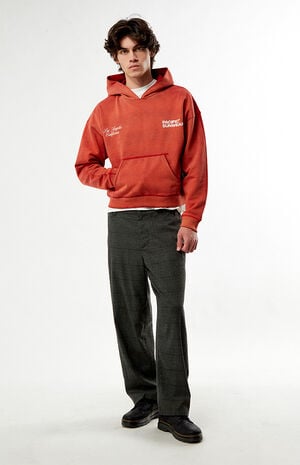 Red Terrain Heavyweight Hoodie image number 5