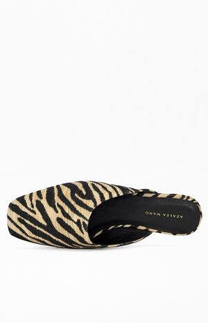 Women's Raphel Zebra Leather Flats image number 4