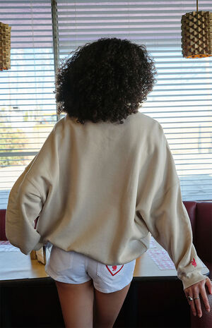 By PacSun Sand Crush Crew Neck Sweatshirt image number 4