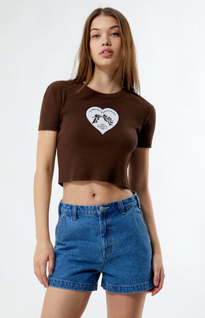 Dania High Waisted Denim Shorts image number 1