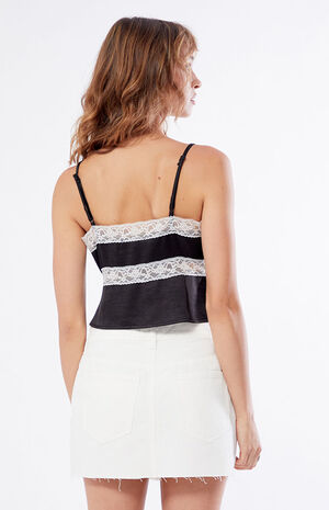 Lace Trim Sweetheart Cami Top image number 4