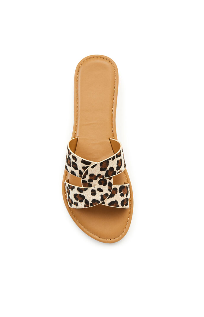 Leopard Slide Sandals