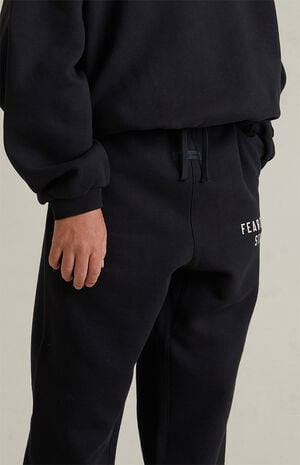 Kids Jet Black Classic Fleece Sweatpants image number 5