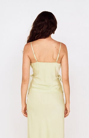 Lime Chiara Lace Detail Top image number 3