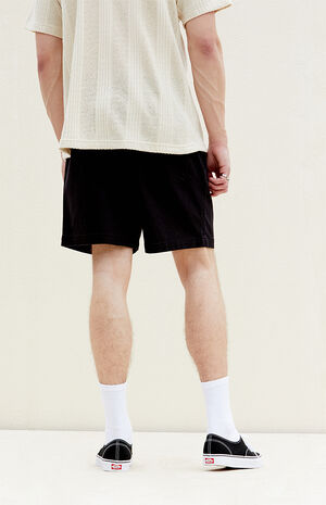 Black Twill Volley Shorts image number 4